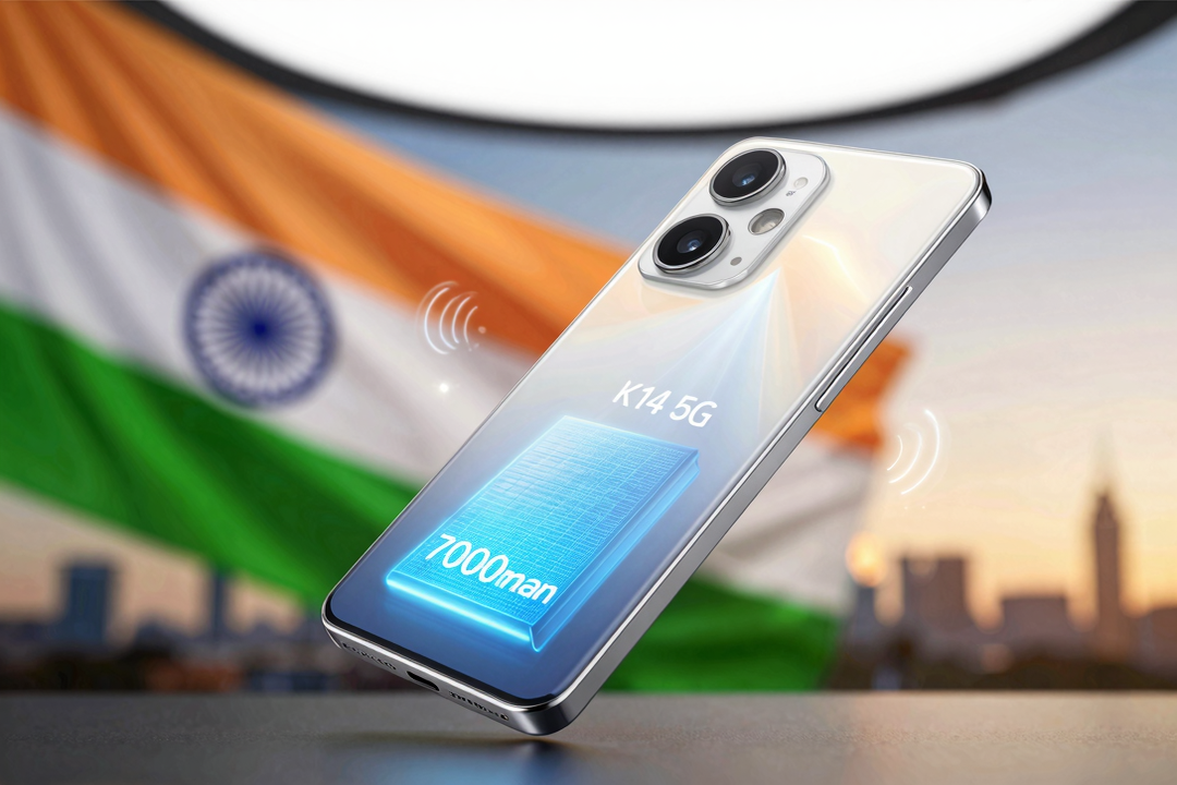 OPPO K14 5G Chega à Índia com Bateria de 7000mAh