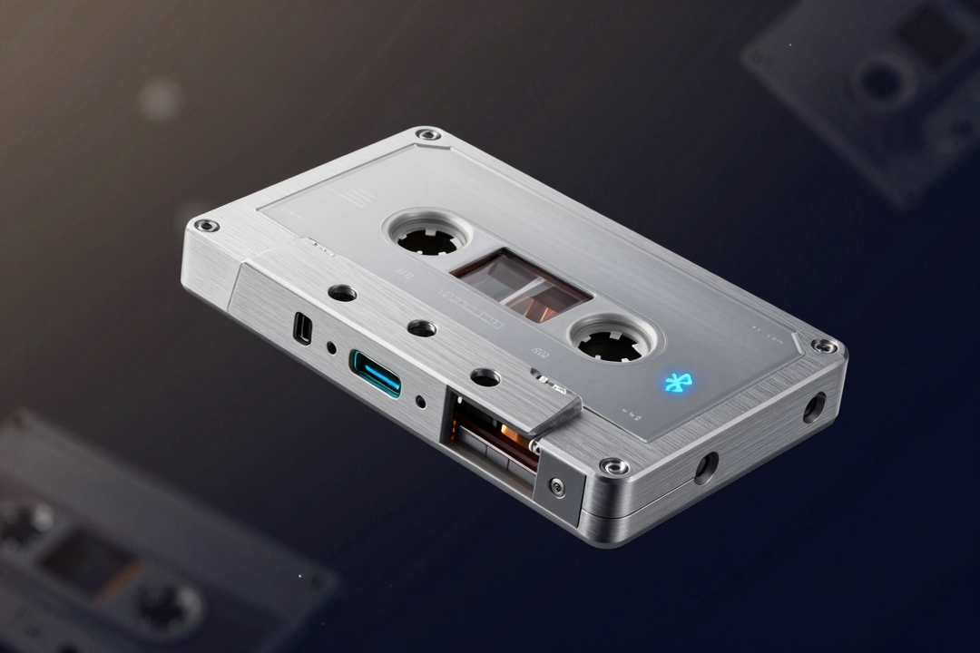Revival Analógico: Novo Toca-Fitas Traz USB-C e Bluetooth