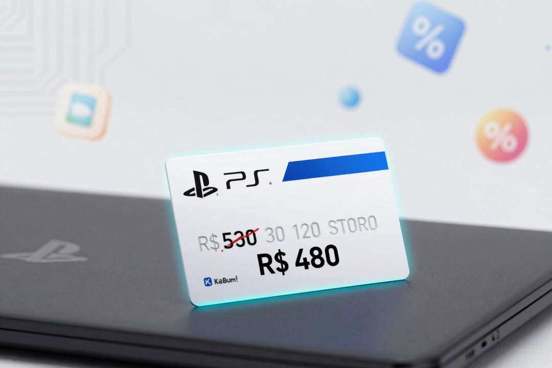 Desconto Exclusivo: Cartão PS Store de R$ 530 por R$ 480 no KaBuM!