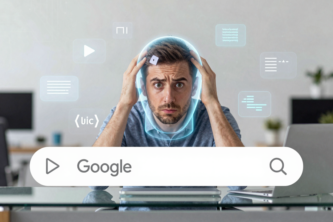 falha google busca ia interpreta palavras como comandos
