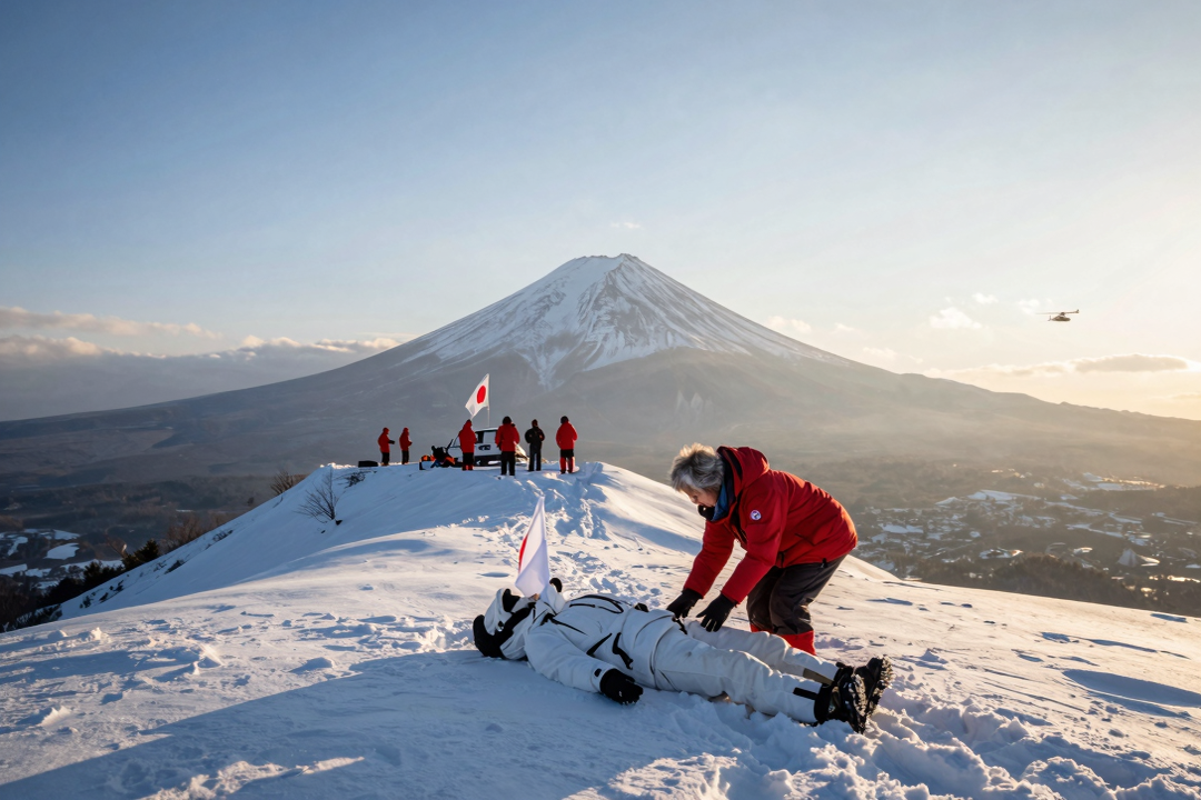 Montanhista Suíço Morre e Idosa de 99 Anos é Resgatada no Monte Fuji