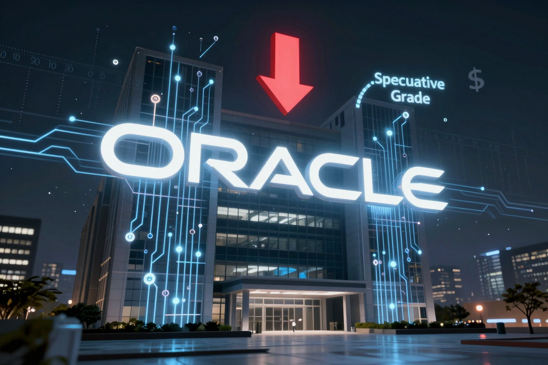 Oracle à beira do grau especulativo após S&P rebaixar rating por altos custos da IA