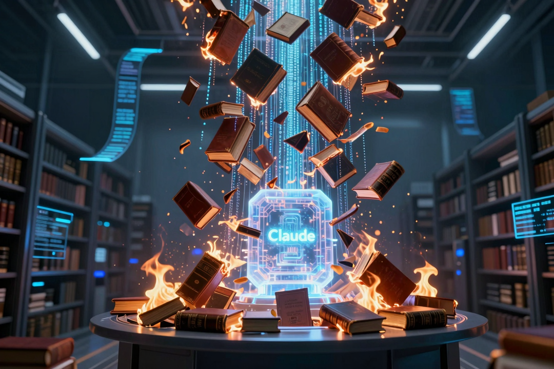 anthropic destroi milhoes livros treinar ia claude