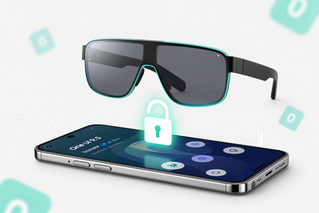 One UI 9.5 vaza com Galaxy Glasses e controle de sideloading mais rígido