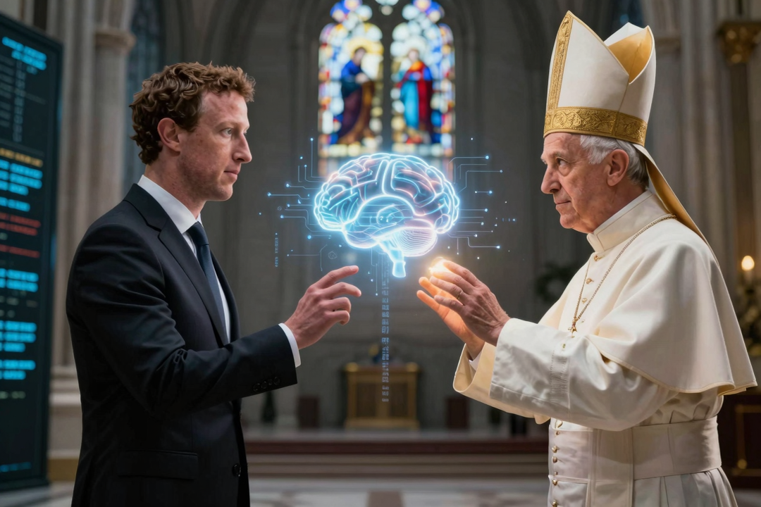 Zuckerberg e Papa Leão XIV Divergem sobre Futuro da IA: Ética vs. Empoderamento 1 zuckerberg papa leao xiv divergem futuro ia etica empoderamento